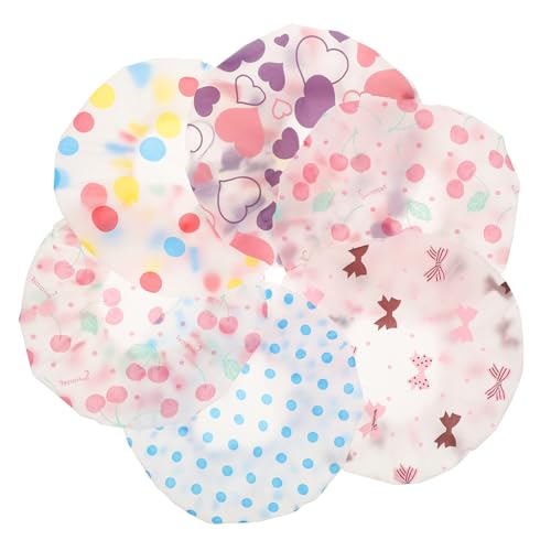 HAMPPLIES 6 Stück Teiliges Duschhauben mit Elastischem und Wiederverwendbar Passend für Kleinkinder und Mädchen Hautfreundlich Leicht und Tragbar für Bad und Reise von HAMPPLIES