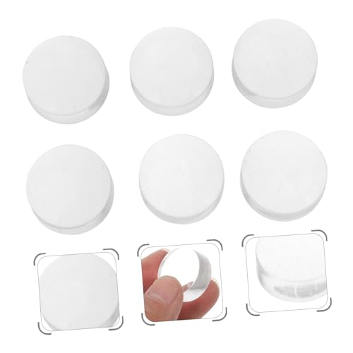 HAMPPLIES 6 Stück Teiliges Manicure Stempel Ersatzköpfe aus Transparentem Silikon Langlebige Nageltransfer Stempelköpfe für DIY Nageldesign Praktische Maniküre Werkzeuge für French Nails von HAMPPLIES