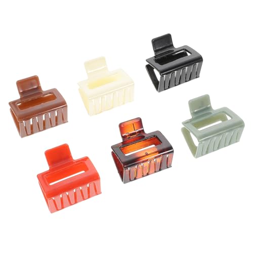 HAMPPLIES 6 Stück Teiliges Quadratische Haarklammern für Damen Retro Haarclips für Styling und Friseurbedarf Geeignet für Dickes und Haar Praktisch für Bad Make Up und Mehr von HAMPPLIES