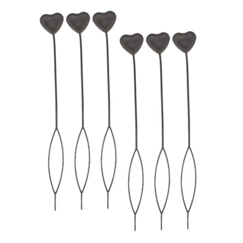 HAMPPLIES 6 Stück Teiliges Schwarzes Haarperlen schnellladegerät aus Robustem Kunststoff Schnelles Zopf Pferdeschwanz styling Flechthilfe tool für Haartypen bei Damen Herren und Kindern von HAMPPLIES