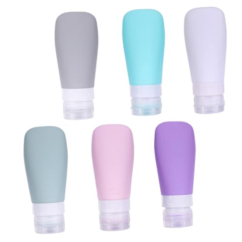 HAMPPLIES 6 Stück Teiliges Silikon Reise Flaschenset Auslaufsichere Kosmetische Abfüllflaschen Leicht Bruchsicher Vielseitig für Lotionen Shampoo Makeup Entferner für Unterwegs HAMPPLIES 6 Stück Teiliges Silikon Reise Flaschenset Auslaufsichere Kosmetische Abfüllflaschen Leicht Bruchsicher Vielseitig für Lotionen Shampoo Makeup Entferner für Unterwegs von HAMPPLIES
