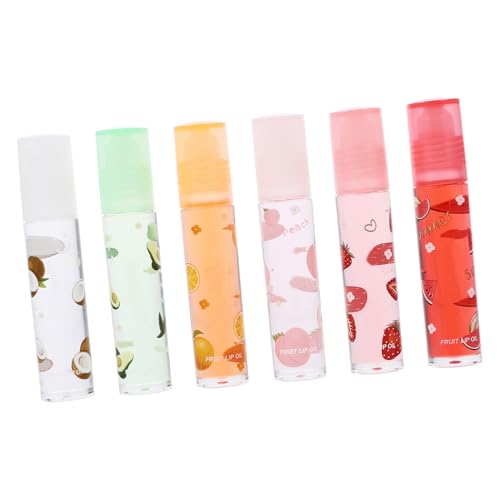 HAMPPLIES 6 Stück Teiliges Transparenter Fruchtig Duftender Lippenpomade Feuchtigkeitsspendend Leichter Lipgloss für Natürliche Lippenpflege Pflegend Tragbar für Frauen und Mädchen HAMPPLIES 6 Stück Teiliges Transparenter Fruchtig Duftender Lippenpomade Feuchtigkeitsspendend Leichter Lipgloss für Natürliche Lippenpflege Pflegend Tragbar für Frauen und Mädchen von HAMPPLIES