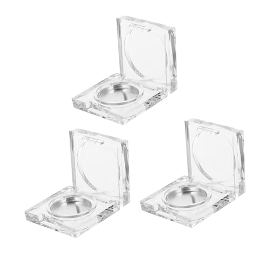HAMPPLIES 6 Stück Teiliges Transparentes Kosmetik mit Leeren Boxen und Aluminium Paletten Tragbare Aufbewahrung für Lidschatten und Highlighter Praktisches Sub Package für Reise und DIY Make HAMPPLIES 6 Stück Teiliges Transparentes Kosmetik mit Leeren Boxen und Aluminium Paletten Tragbare Aufbewahrung für Lidschatten und Highlighter Praktisches Sub Package für Reise und DIY Make von HAMPPLIES