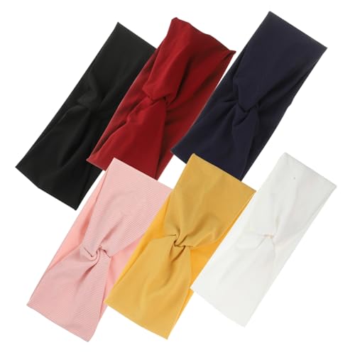 HAMPPLIES 6Stücke Geknotete Stirnbänder für Damen Elastische Yoga Haarbänder für Sport Reisen und Fitness Schweißabsorbierend Praktisch HAMPPLIES 6Stücke Geknotete Stirnbänder für Damen Elastische Yoga Haarbänder für Sport Reisen und Fitness Schweißabsorbierend Praktisch von HAMPPLIES