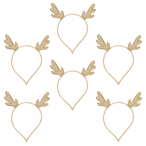 HAMPPLIES 6stücke Teiliges Weihnachts- Geweih Haarreif Für Mädchen Und Erwachsene Lustige Haarschmuck Accessoires Für Weihnachtsfeiern Und Fotoshootings Leicht Und Attraktives Design von HAMPPLIES