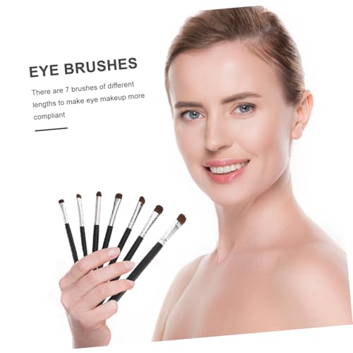 HAMPPLIES 7 Stück Teiliges Augen make up pinselset Premium Lidschatten Eyeliner pinsel aus Weichem Haar mit Schwarzem Griff für Präzises Sanftes Auftragen für Damen und Unterwegs HAMPPLIES 7 Stück Teiliges Augen make up pinselset Premium Lidschatten Eyeliner pinsel aus Weichem Haar mit Schwarzem Griff für Präzises Sanftes Auftragen für Damen und Unterwegs von HAMPPLIES