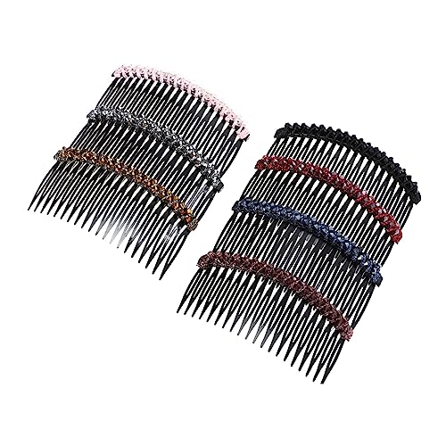 HAMPPLIES 7 Stück Teiliges Strass Haarkämme Haarschmuck für Damen Funkelnde Haarspangen mit Zähnen Dekorative Haarclips für Hochzeit Party Alltag Vielseitig und Leicht zu Tragen von HAMPPLIES