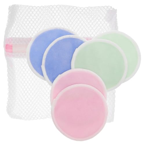HAMPPLIES 7stücke Wiederverwendbare Make-up-entferner-pads Aus Bambusfaser-material Sanft Zur Haut Für Make-up-entfernung Und Hautpflege Inklusive Aufbewahrungstasche Leicht Und Tragbar von HAMPPLIES