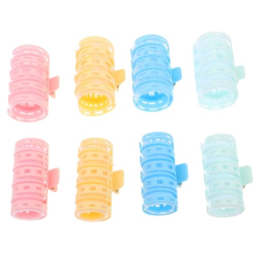 HAMPPLIES 8 Stück Teiliges Bangs Haarwickler Schonende Kunststoff Lockenwickler für Luftige Voluminöse Ponyfrisuren Schonend Schnell Formend Geeignet für Frauen und Mädchen von HAMPPLIES