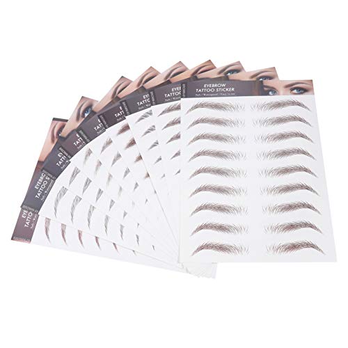 HAMPPLIES 9blätter Augenbrauen Tattoos Aufkleber Wasserfest Temporär Haarähnlich Augenbrauenformung Makeup Eyes Sticker von HAMPPLIES
