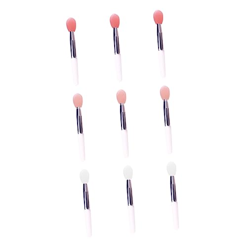 HAMPPLIES 9 Stück Teiliges Silikon Lippenstift für Damen Präzise Lippenpinsel für Kosmetik für Lippenfarbe und Wiederverwendbar für Salon und Zuhause von HAMPPLIES