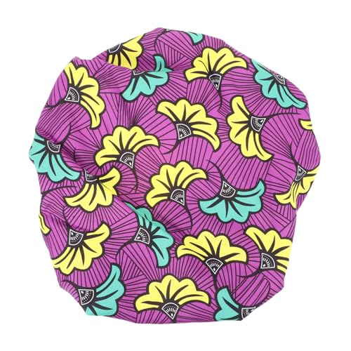 HAMPPLIES Afrikanischer Druck Doppelter Satin Schlafhaube Damen Haarkappe Elastisch Komfortable Bonnet für Haare Pflege und Chemo Schutz als für Frauen von HAMPPLIES
