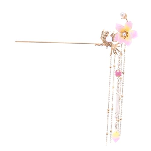 HAMPPLIES Antike Chinesische Haarnadel mit Quaste und Perlen Dekorativer Haarschmuck für Damen Traditioneller Haarstab im Volksstil Langlebiges Material Geeignet für Festliche Anlässe und von HAMPPLIES