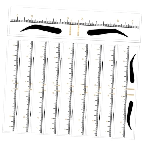HAMPPLIES Augenbrauen Schablonen 10 Stück Augenbrauen Lineal Kunststoff Wiederverwendbar Führungsvorlage für Präzises Make Up für und Mädchen HAMPPLIES Augenbrauen Schablonen 10 Stück Augenbrauen Lineal Kunststoff Wiederverwendbar Führungsvorlage für Präzises Make Up für und Mädchen von HAMPPLIES