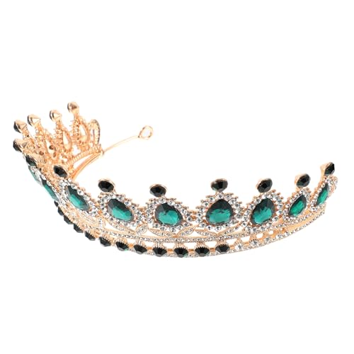 HAMPPLIES Barocke Brautkrone mit Strass Tiara für Hochzeiten Geburtstagsfeiern und Festliche Anlässe Leichtes Langlebiges Haarschmuck für Damen von HAMPPLIES