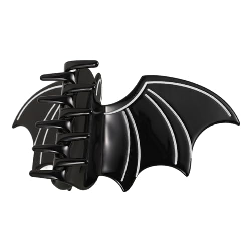 HAMPPLIES Bat Design Haarkralle Großer Haarclip für Dickes Haar Eleganter Haarschmuck für Damen Praktische Haarklammer für Styling Make Up Sport und Alltag Modischer Halloween Clip von HAMPPLIES