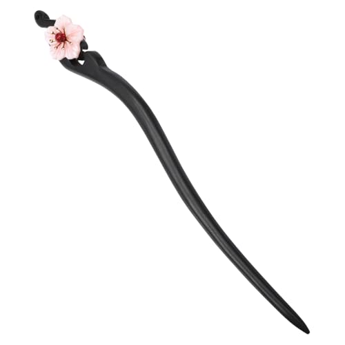 HAMPPLIES Blumen Haarstab Haarnadel Dutt Fork Pin für Damen Eleganter Haarschmuck mit Glatten Kanten Passend für Hanfu Frisuren und Halbe Hochsteckfrisuren Traditioneller Stil Handgefertigt von HAMPPLIES