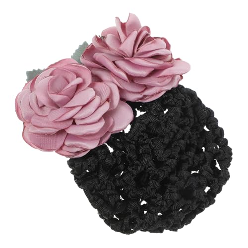 HAMPPLIES Blumiges Haarnetz für Damen mit Elastischem Netzgewebe Stark Haltendes Haarnetz für Dutt und Haarknoten Haarschmuck Accessoire für Ballett und Alltag Robust und Langlebig von HAMPPLIES