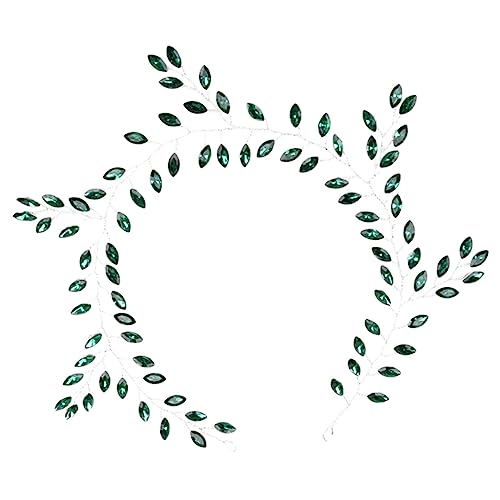 HAMPPLIES Braut Haarschmuck Kopfkette mit Funkelnden Strasssteinen Leichter Verstellbarer Haarschmuck für Frauen und Mädchen für Hochzeit Brautjungfern und Festliche Anlässe von HAMPPLIES