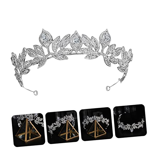 HAMPPLIES Brautkrone Barock Tiara Haarschmuck für Hochzeit und Party Auffälliges Design Hochwertige Verarbeitung Stilvolles Accessoire für Damen Geeignet für Braut und Brautjungfern HAMPPLIES Brautkrone Barock Tiara Haarschmuck für Hochzeit und Party Auffälliges Design Hochwertige Verarbeitung Stilvolles Accessoire für Damen Geeignet für Braut und Brautjungfern von HAMPPLIES