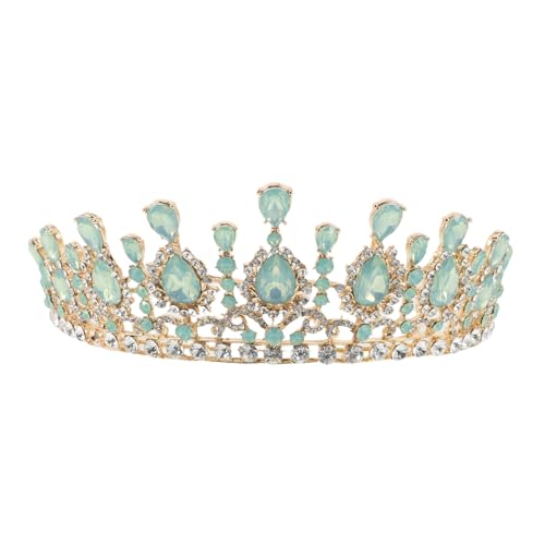 HAMPPLIES Bridal Tiara Crown mit Grünem Edelstein und Weißen Strasssteinen Leichter Ergonomischer Brautschmuck Eleganter Einzigartiger Hochzeitshaarreif für Braut bei Hochzeiten Geburtstagen HAMPPLIES Bridal Tiara Crown mit Grünem Edelstein und Weißen Strasssteinen Leichter Ergonomischer Brautschmuck Eleganter Einzigartiger Hochzeitshaarreif für Braut bei Hochzeiten Geburtstagen von HAMPPLIES