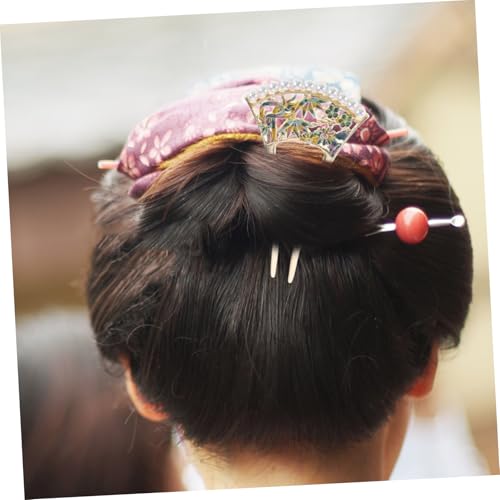HAMPPLIES Chinesische Haargabeln U-förmige Haarnadel Kunstperlen Chinesische Haaraccessoires Für Frauen Haarnadeln Für Hochzeiten Und Formelle Anlässe Traditionelles Styling Zubehör von HAMPPLIES