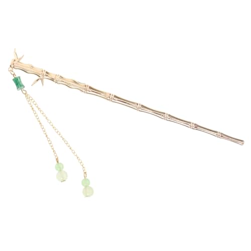 HAMPPLIES Chinesische Haarnadel Bambusoptik Haarschmuck Frauen Traditionell Legierung Korrosionsbeständig Eleganter Haarschmuck für Langhaarfrisuren Vintage stil Kopfstück von HAMPPLIES