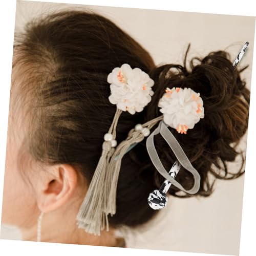 HAMPPLIES Chinesischer Vintage Haarnadel Acetat Haarstab mit Perlen Haarschmuck für Damen Frisurenfestiger und Haarklammer für Dutt Cosplay Party Accessoire von HAMPPLIES