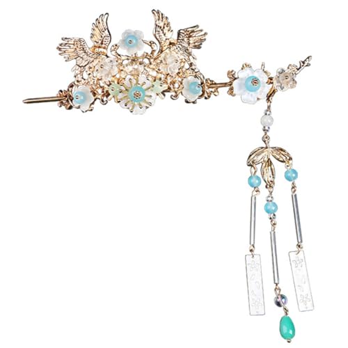 HAMPPLIES Chinesischer Vintage Haarnadel mit Quaste Metall Haarschieber und Haarnadel für Frauen für Hochzeit Party DIY Frisuren Traditioneller Haarschmuck von HAMPPLIES
