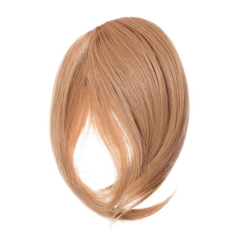 HAMPPLIES Clip Ponytail Haarstück mit Wispy Bangs für Damen Natürliche Haarverlängerung Einfache Anwendung für Partys Hochzeiten und Alltag von HAMPPLIES