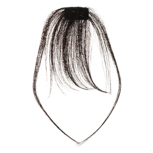 HAMPPLIES Clip in Air Fringe Haarteil Natürlich Wirkend Einteilige Haarverlängerung mit Unsichtbarem Clip Formgebende Ponyperücke für Damen für Alltag Party Cosplay und Halloween von HAMPPLIES