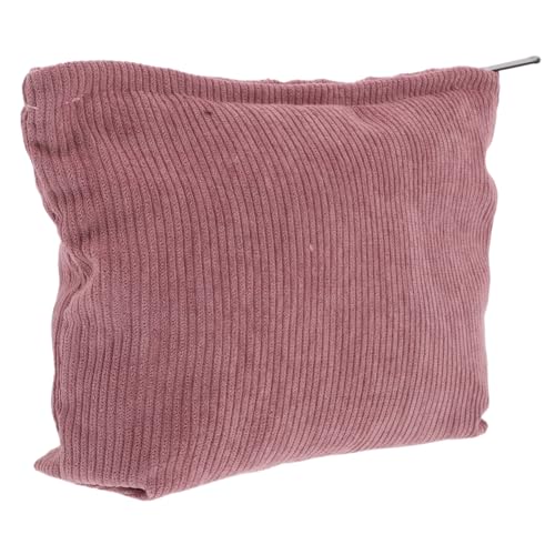 HAMPPLIES Corduroy Kosmetiktasche Damen Soft Robust Schminktasche mit Großem Fassungsvermögen Tragbare Makeup Tasche für Teenager Mädchen Multifunktionaler Organizer für Lippenstift Münzen von HAMPPLIES