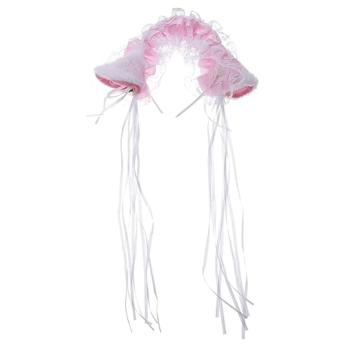 HAMPPLIES Cosplay Katzenohren Haarreif mit Glöckchen Plüsch Stirnband für Party Masquerade Geburtstagsfeier Fasching Bequem Langlebig Design für Damen Mädchen von HAMPPLIES