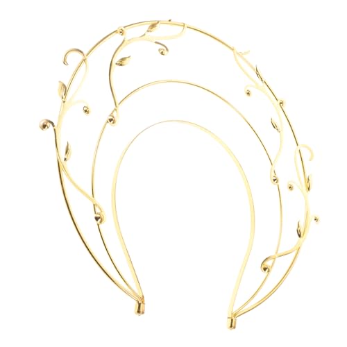 HAMPPLIES Damen Göttin Kopfstück Luxuriöse Doppellagige Krone für Partys Cosplay und Besondere Anlässe Komfortable Robustes Zinklegierungsmaterial von HAMPPLIES