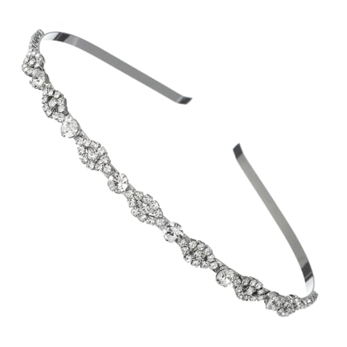 HAMPPLIES Damen Haarreif mit Glänzenden Strasssteinen Eleganter Leichter Haarschmuck für Hochzeiten Partys Tanz und Besondere Anlässe Langlebiges Legierungsdesign Modisches Stirnband von HAMPPLIES