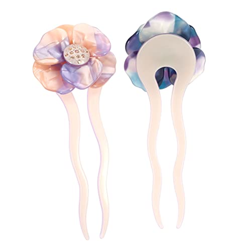 HAMPPLIES Dekorative Haarnadeln im Vintage U Förmige Haarschieber mit Funkelnden Strasssteinen Robustes Haarschmuck Accessoire für Frauen und Mädchen für Retro und Festfrisuren von HAMPPLIES