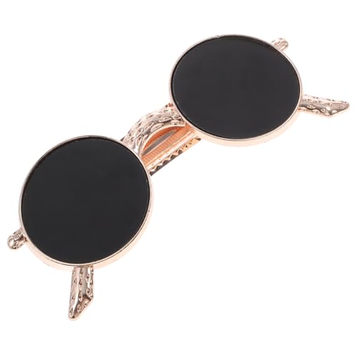 HAMPPLIES Delikate Haarspange Sonnenbrillenform Metall Haarklammer Elastisch Langlebig für Damen Eleganter Haarschmuck Geeignet für Alltag Party Halloween Cosplay von HAMPPLIES