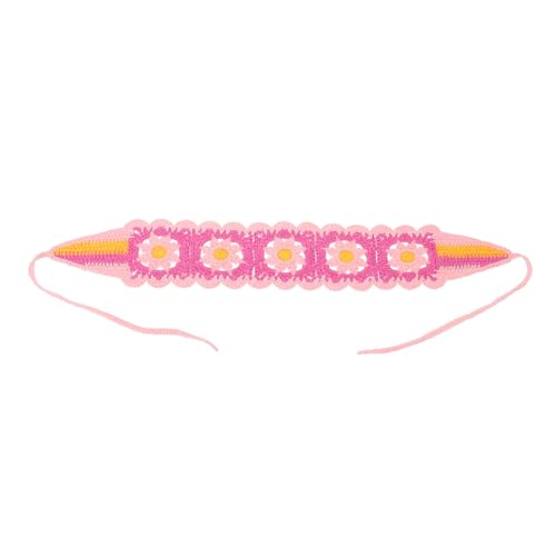 HAMPPLIES Delikates Gehäkeltes Stirnband Damen Haarschmuck Verstellbar Weiches Gestricktes Haarband für Pferdeschwanz Sommer Mode Mädchen von HAMPPLIES