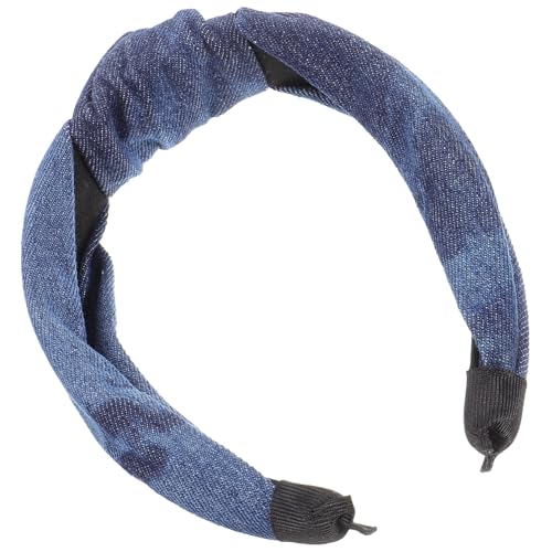 HAMPPLIES Denim Knot Stirnband Damen Retro Haaraccessoire Knoten Design Komfortabel Leicht Alltag Party Geeignet von HAMPPLIES