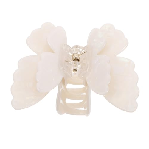 HAMPPLIES Doppellagige Schmetterling Haarklammer Klein Rutschfest Fester Griff Modisches Haaraccessoire Damen und Mädchen Praktisch Tragbar Stilvoll von HAMPPLIES