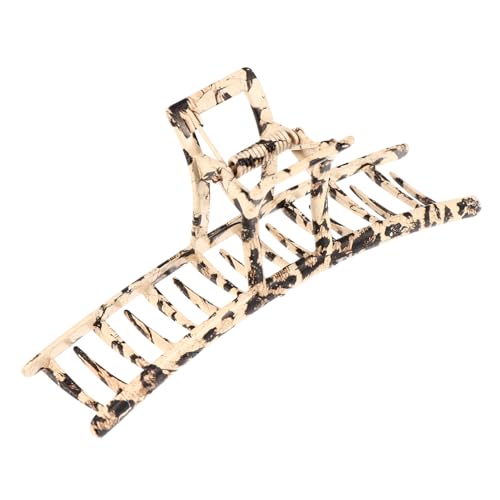 HAMPPLIES Elegante Leopard Krallenspange Große Vintage Haarklammer Damen Modischer Haarclip Robust und Formbeständig Für Dickes und Dünnes Haar Alltag und Geschenk von HAMPPLIES