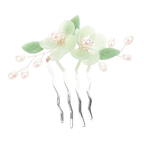 HAMPPLIES Eleganter Dekorativer Haarkamm mit Blumenmotiv Chinesischer Retro Stil Leichtes Haarschmuck für Frauen für Traditionelle Frisuren und Festliche Anlässe von HAMPPLIES