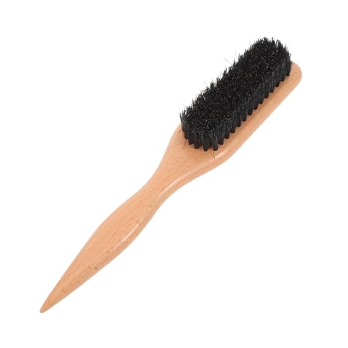 HAMPPLIES Ergonomische Gebogene Herren-bartbürste mit Weichen Borsten zur Sanften Bartpflege für Präzises Styling und Tägliche Anwendung für Zuhause und Unterwegs von HAMPPLIES