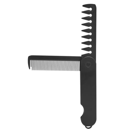 HAMPPLIES Faltbarer Haarkamm für Männer und Tragbare Haarbürste mit Zähnen für Sanftes Entwirren für Reisen und Unterwegs Design Leicht und Kompakt von HAMPPLIES