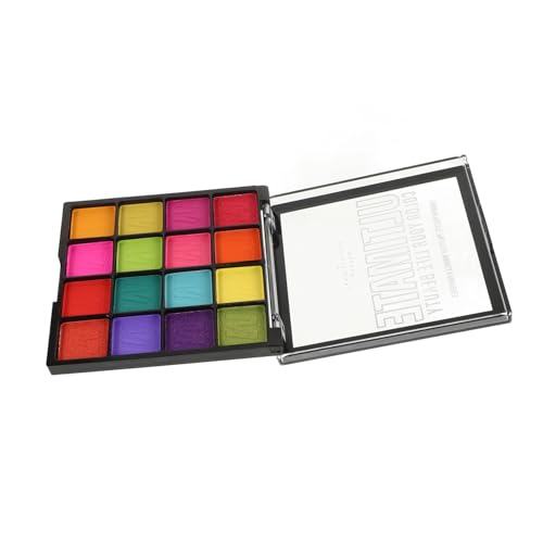 HAMPPLIES Farben Lidschatten Palette Glitzer Make Up Palette Für Bühne Alltag Frauen Kompakt Tragbar Hochpigmentiert von HAMPPLIES
