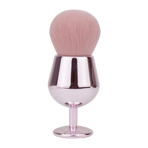 HAMPPLIES Fluffiger Puder Rougepinsel mit Synthetischen Fasern Kompakt und Leicht für Natürliches Blending bei Frauen Robuster Griff zum Verblenden und Fixieren von Make up von HAMPPLIES