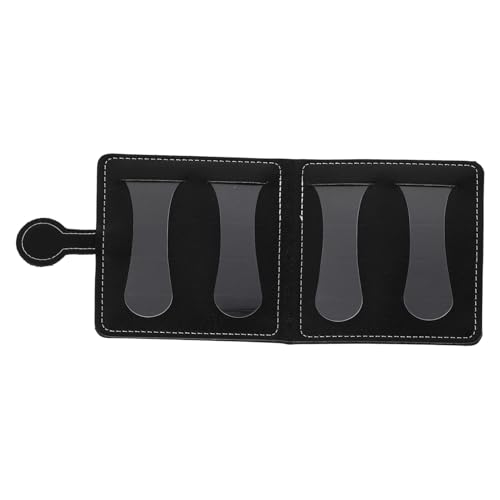 HAMPPLIES Gitarren Plektrum Tasche aus Leder Kompakt Langlebig und Leicht Praktischer Plektrenhalter für Picks Gitarre Akustikgitarre und Bass Tragbarer Pick Organizer in Schwarz von HAMPPLIES