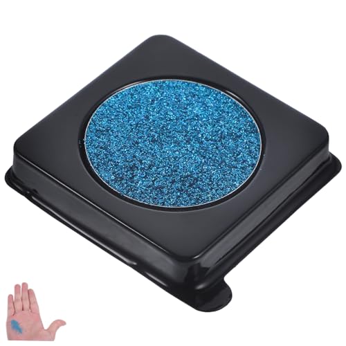 HAMPPLIES Blauer Glitzer Lidschatten Palette Hochpigmentierter Glitzernder Lidschatten Für Augen Make up Einfache Anwendung Für Frauen Für Partys Und Bühnenaufführungen von HAMPPLIES