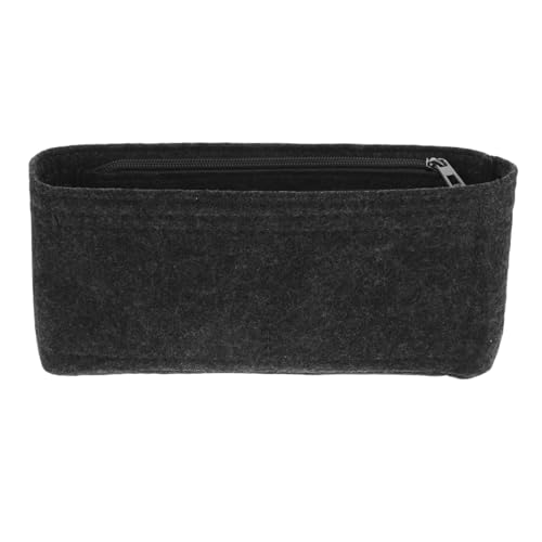 HAMPPLIES Große Filz Kosmetiktasche mit Reißverschluss Multifunktionaler Organizer für Make Up Schmuck und Pflege Geräumige Handtaschen Aufbewahrung für Damen Praktischer Reisebegleiter in von HAMPPLIES