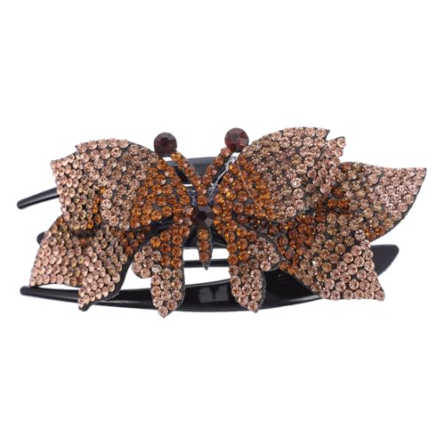 HAMPPLIES Große Funkelnde Haarklammer mit Wassersteinen Eleganter Damen Haarclip für Vielseitige Frisuren Leichter und Langlebiger Haarschmuck für Party Alltag und von HAMPPLIES